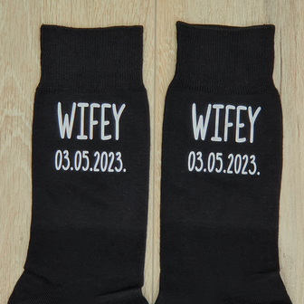 Wifey sokken met datum