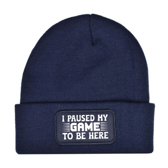 Beanie I paused my game to be here