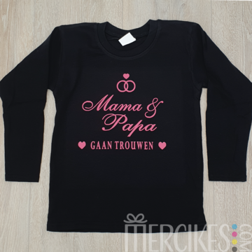 Shirt Mama en Papa gaan trouwen